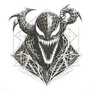 Venom tattoo design idea