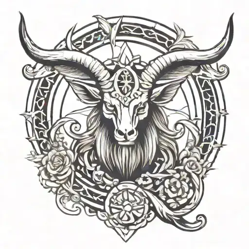 baphomet tattoo design idea
