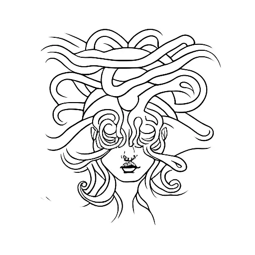 kind medusa tattoo design idea
