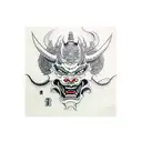 Hannya devil tattoo design idea