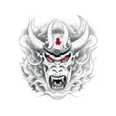 Hannya devil tattoo design idea