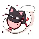 shrimp cat tattoo design idea