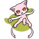 shrimp cat tattoo design idea