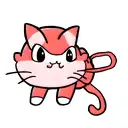 shrimp cat tattoo design idea