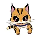 chucky cat tattoo design idea