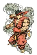 ryu street fighter tattoo design idea