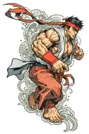 ryu street fighter tattoo design idea