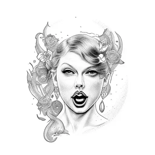 Taylor Swift stamp tattoo design idea