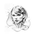 Taylor Swift stamp tattoo design idea