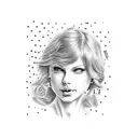 Taylor Swift stamp tattoo design idea