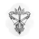 crossbow tattoo design idea