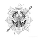 crossbow tattoo design idea