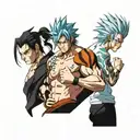 grimmjow and sakuna tattoo design idea