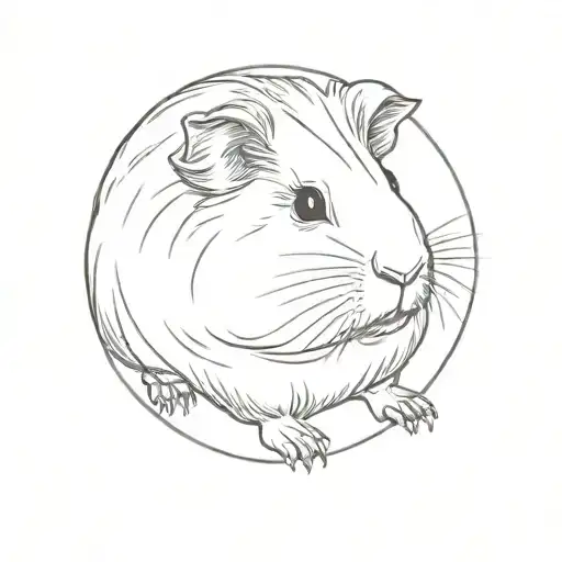 guinea pig tattoo design idea