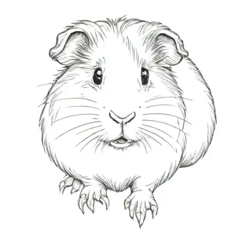 guinea pig tattoo design idea