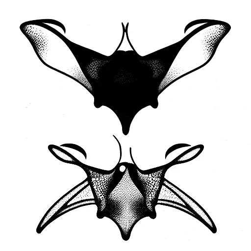 manta ray tattoo design idea
