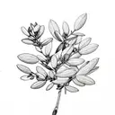 Oleander Flower, Olive Tree Branches, Fig Tree Leaves tattoo design idea