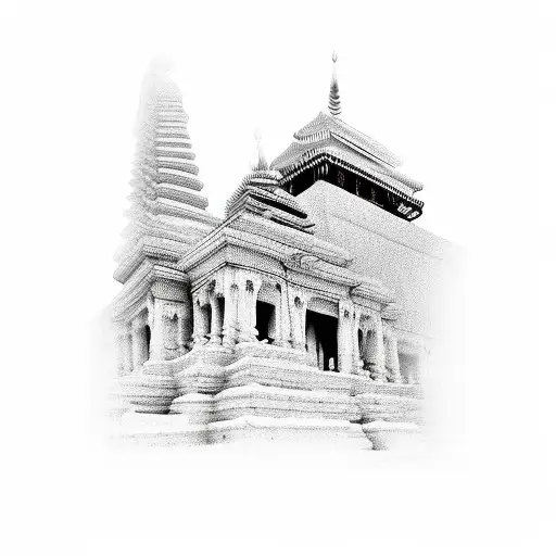 Include Lophophorus,kukri,buddha eye,hindu temple inside mount everest tattoo design idea