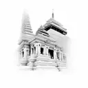 Include Lophophorus,kukri,buddha eye,hindu temple inside mount everest tattoo design idea