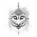 Include Lophophorus,kukri,buddha eye,hindu temple inside mount everest tattoo design idea