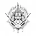Include Lophophorus,kukri,buddha eye,hindu temple inside mount everest tattoo design idea