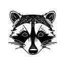 Raccoon tattoo design idea