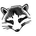 Raccoon tattoo design idea