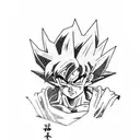 goku tattoo design idea