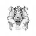 King Rat tattoo design idea
