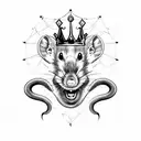 King Rat tattoo design idea