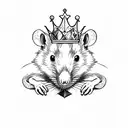 King Rat tattoo design idea