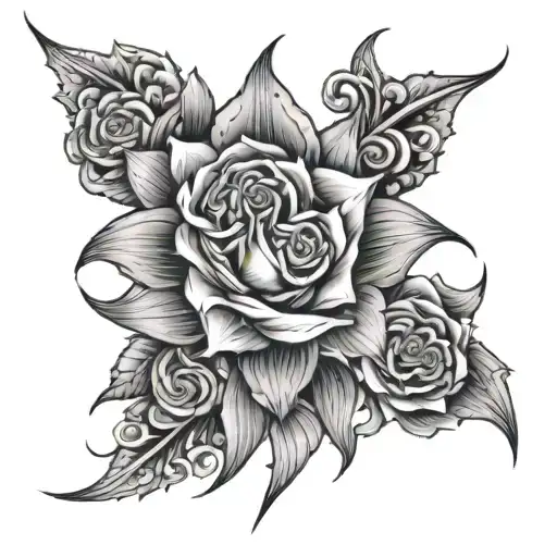 A D O wrapped tattoo design idea