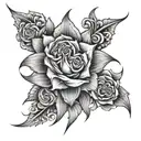 A D O wrapped tattoo design idea