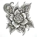 A D O wrapped tattoo design idea