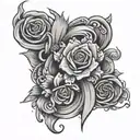 A D O wrapped tattoo design idea