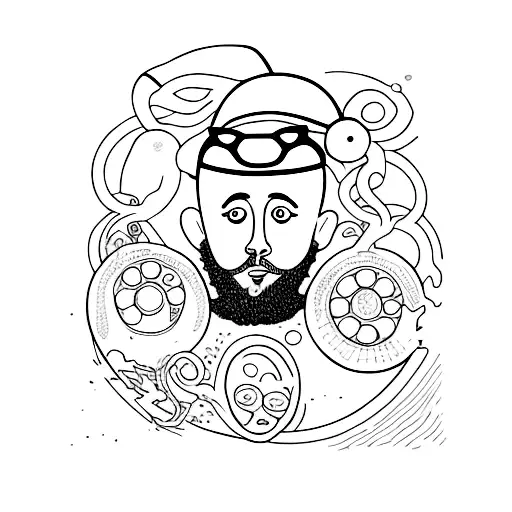 Mac Miller Swimming In Circles tattoo design idea