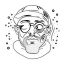 Mac Miller Swimming In Circles tattoo design idea