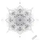 moth mandala  tattoo design idea