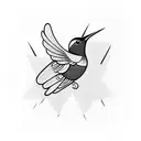 humming-bird tattoo design idea