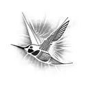humming-bird tattoo design idea