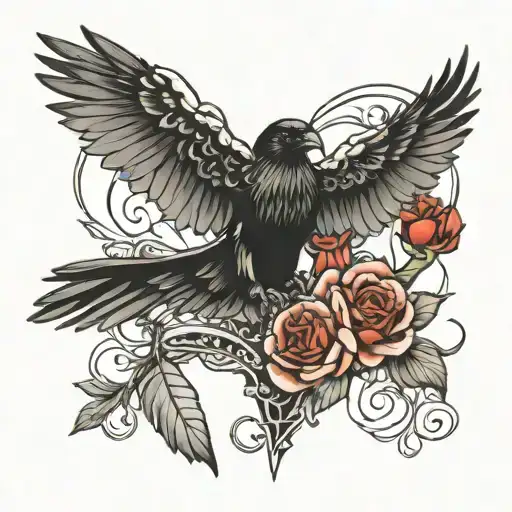 depeche mode raven tattoo tattoo design idea