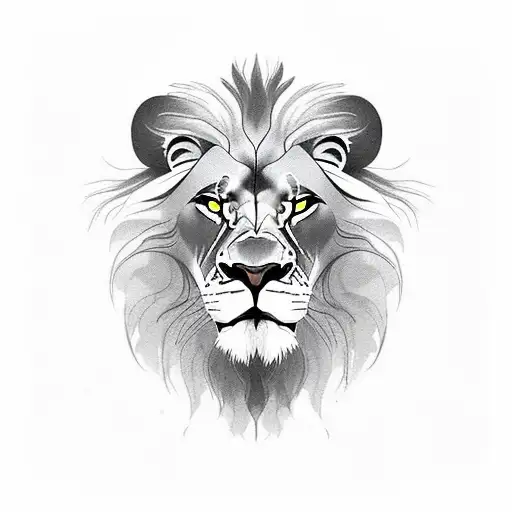 Lion in the Jugle showing spirutal meaning and great honor also include other animal tattoo design idea