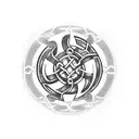 Viking protection symbol + greenbay footbal logo + spock hand + celtic dragon  tattoo design idea