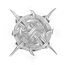 viking protection symbol + celtic dragon   tattoo design idea