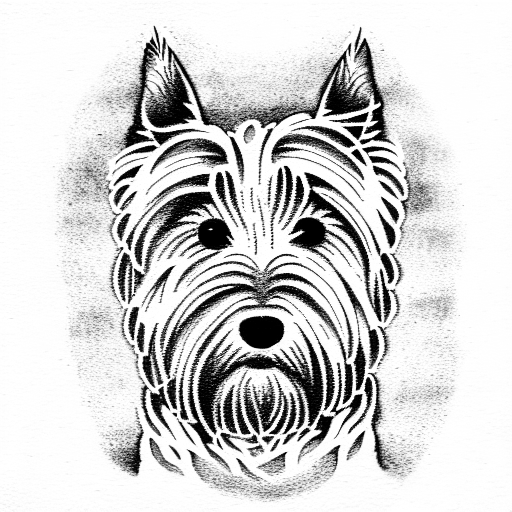 west highland terrier in Scotland tattoo design idea