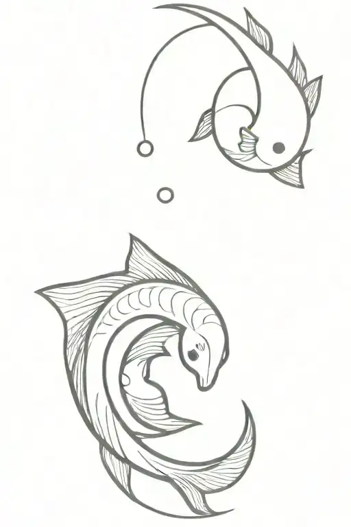 koi fish yin yang tattoo design idea