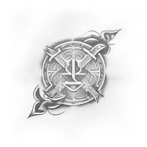 Chi rho tattoo design idea