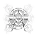 Chi rho with olive branches tattoo design idea