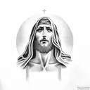 Jesus on cross  tattoo design idea