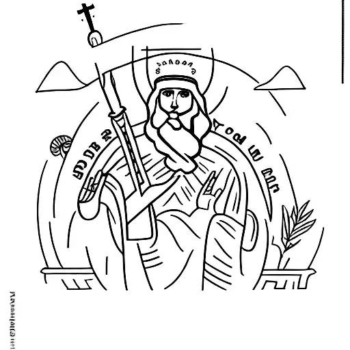 the story of christ from birth to ressuriction arm band tattoo design idea